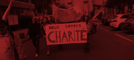 Nous sommes Charité Demo in Mainz am 9. September 2017