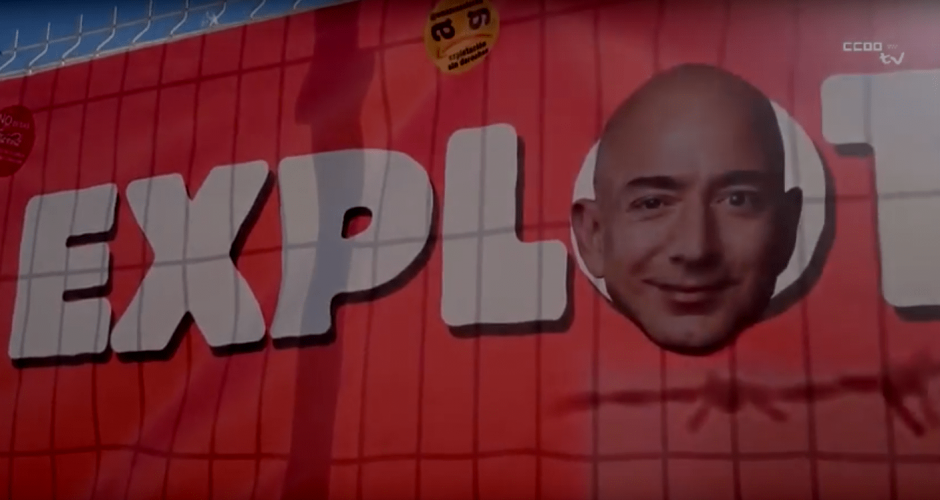 Jeff Bezos exploits workers