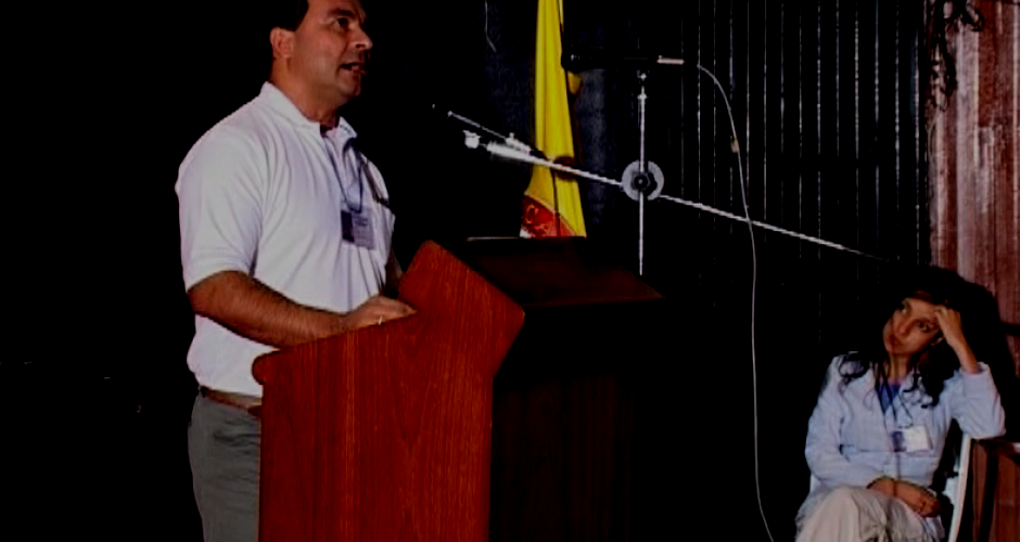 Javier Correa, Coca-Cola Arbeiter und Gewerkschafter von SINALTRAINAL Javier Correa bei seiner Aussage vor dem Tribunal Permanente de los Pueblos