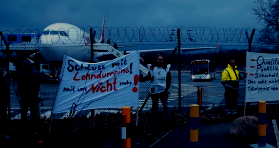 Streik am Flughafen Tegel Schluss mit Lohndumping