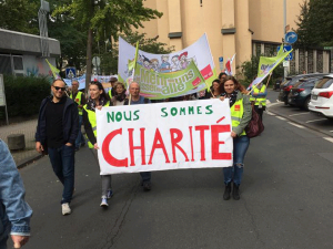 Nous sommes Charité Demo in Mainz am 9. September 2017