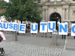 Solidaritätskundgebung Streik CFM Juli 2020 Berlin