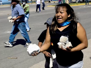 Oaxaca street riots 2006